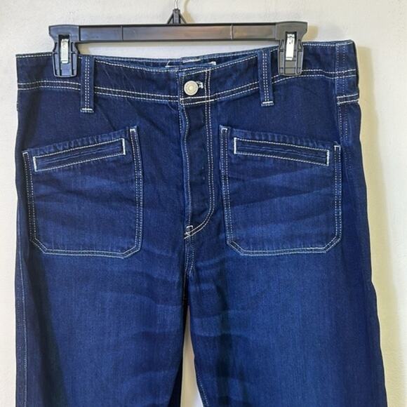 NEW Free People We The Free dark wash patch pocket jeans, 30 - Picture 2 of 9